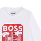Katoenen T-shirt met print BOSS 
                    BOY