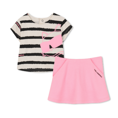 T-SHIRT EN ROK SET KARL LAGERFELD KIDS GIRL