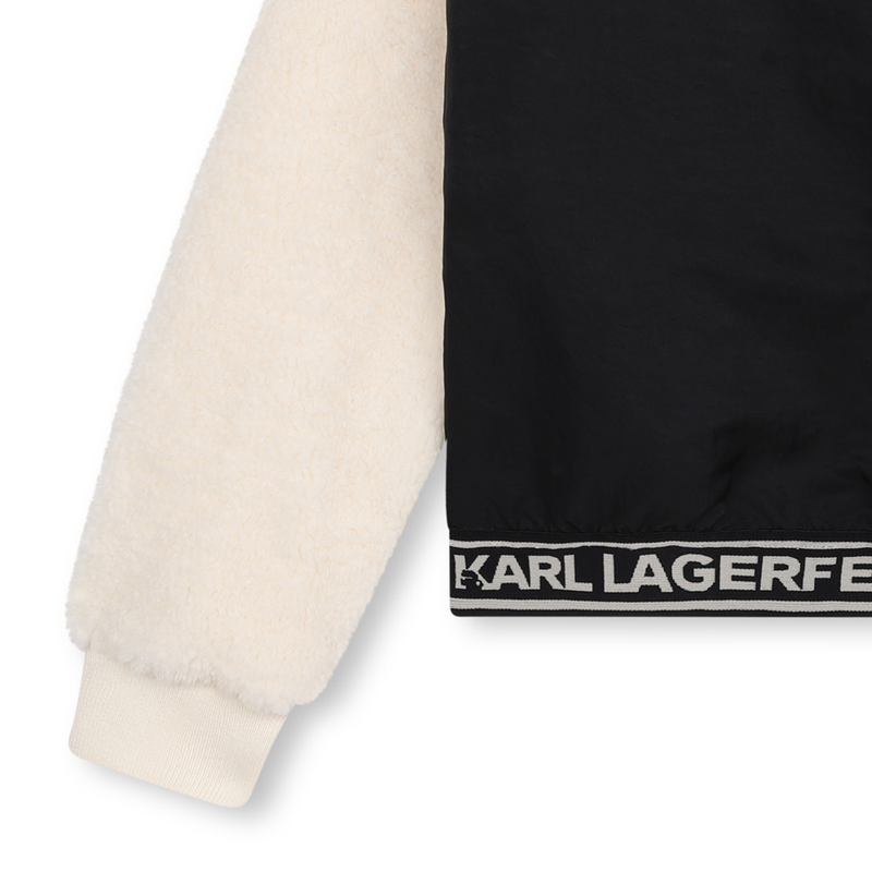 Sweatshirt uit twee stoffen KARL LAGERFELD KIDS 
                        GIRL