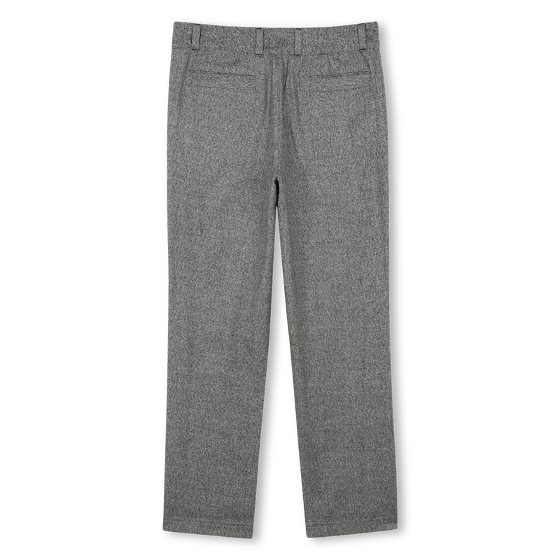 Katoenen broek met plooitjes BOSS 
                        GIRL