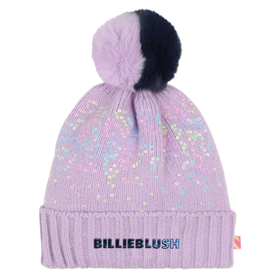 Muts met pompon en lovertjes BILLIEBLUSH GIRL