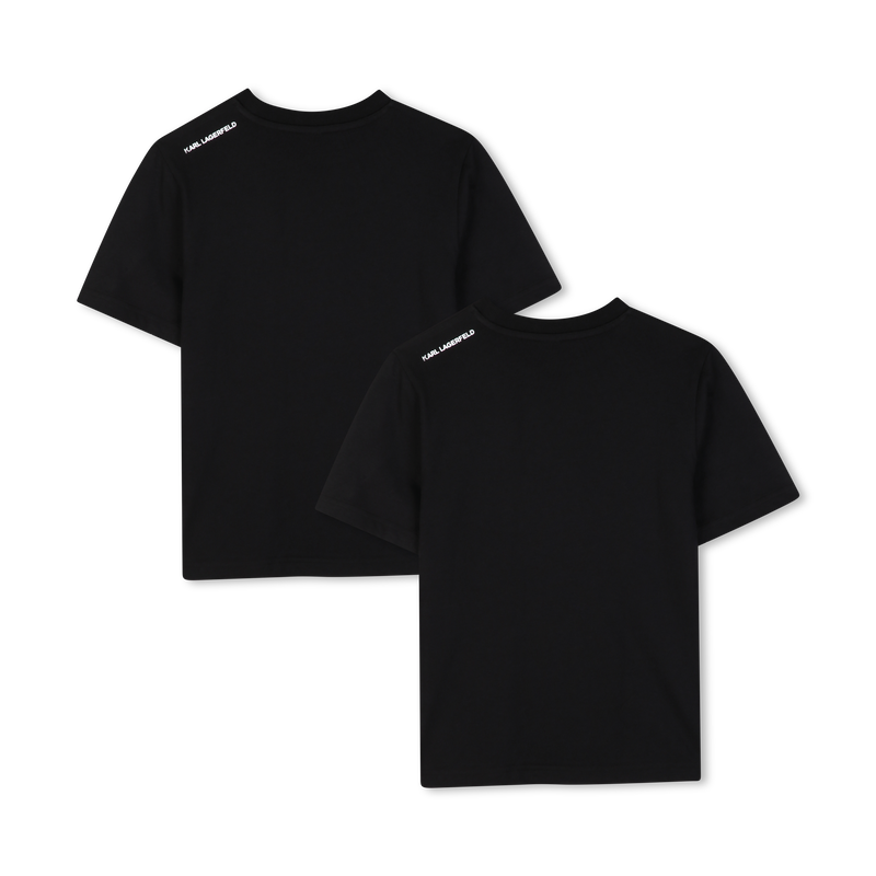 SET VAN 2 T-SHIRTS MET KORTE MOUWEN KARL LAGERFELD KIDS 
                        BOY