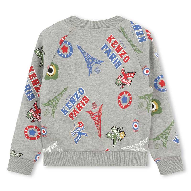 Fleece sweater met opdruk KENZO KIDS 
                        BOY