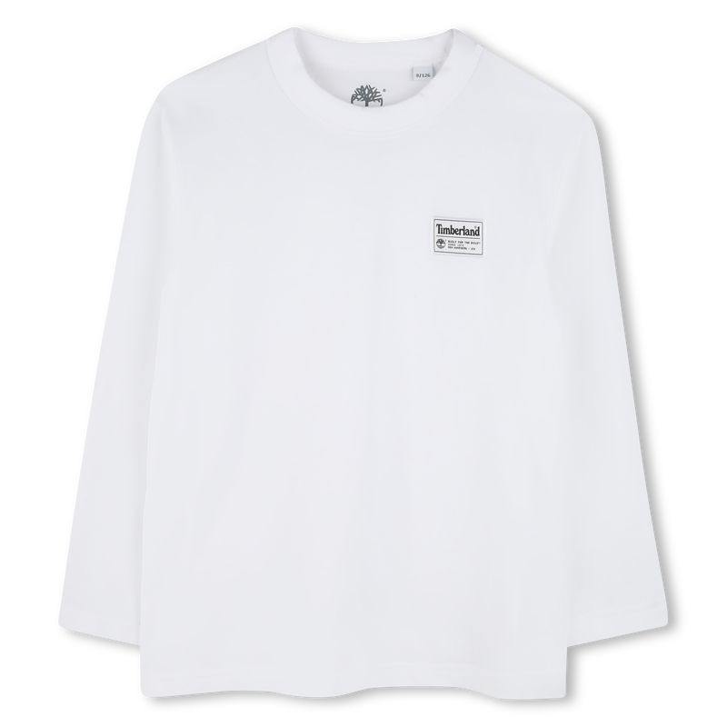 Effen T-shirt met label TIMBERLAND 
                        BOY