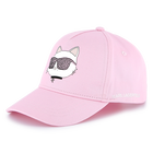 Verstelbare katoenen pet KARL LAGERFELD KIDS 
                    GIRL