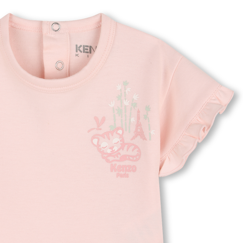 SET T-SHIRT, PYJAMA EN HOOFDBAND KENZO KIDS 
                        GIRL