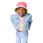 Bucket hat met badge BILLIEBLUSH 
                    GIRL