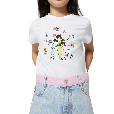 T-SHIRT KORTE MOUWEN SONIA RYKIEL GIRL