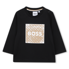 T-shirt met lange mouwen, ZWART, hi-res