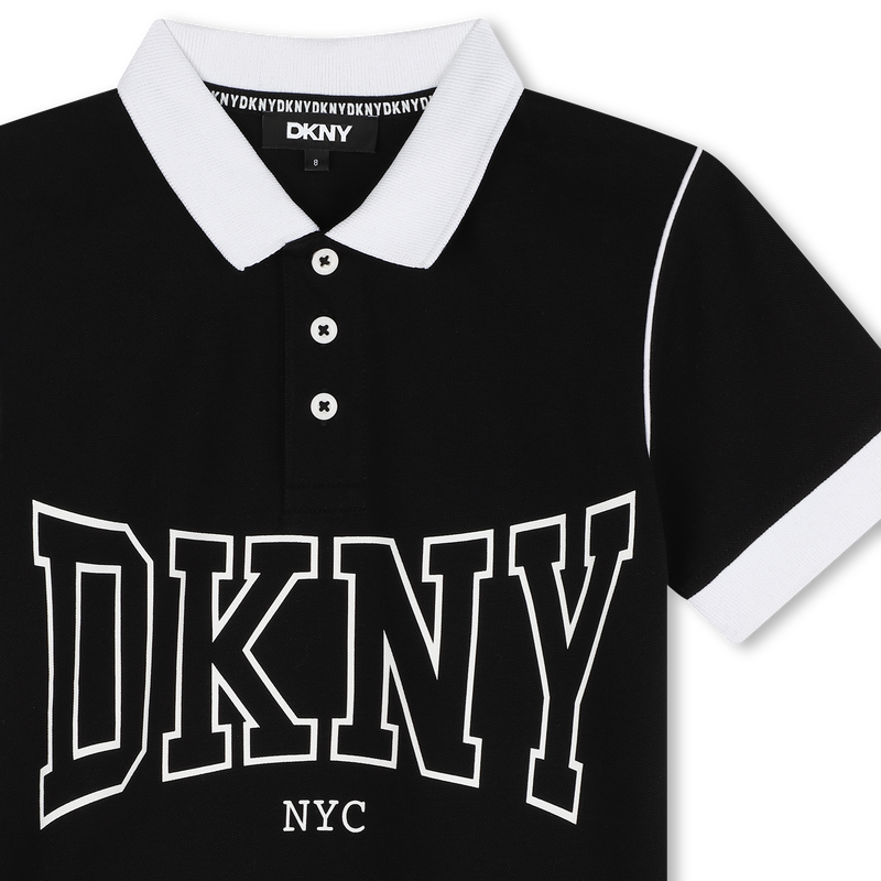 Polo met knopen in 2 kleuren DKNY 
                        BOY
