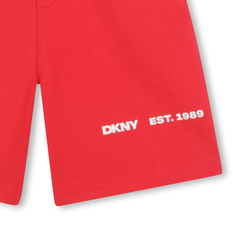 Bermuda van fleece katoen DKNY 
                        BOY