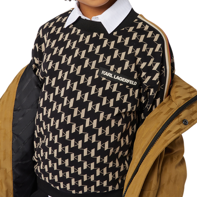 Sweater met print KARL LAGERFELD KIDS BOY