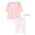 Jurk + legging + hoofdband set KENZO KIDS 
                    GIRL