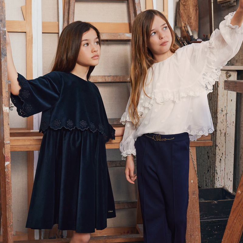 Blouse met ruches en borduursels CHLOE 
                        GIRL