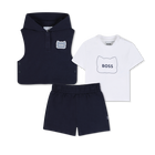 T-shirt + sweatshirt + shorts set BOSS 
                    BOY