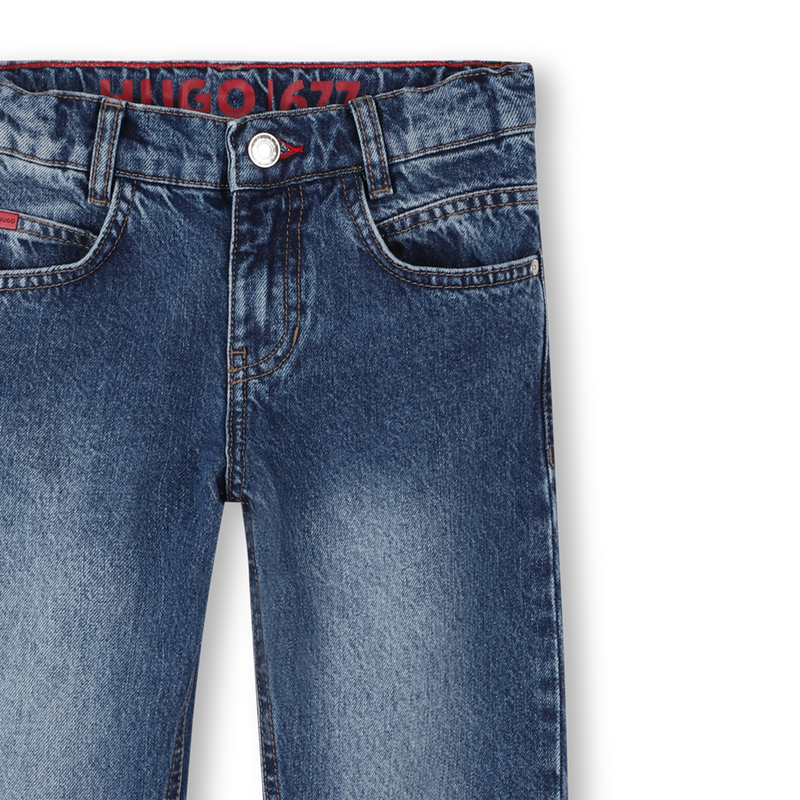 Katoenen 5 pocket jeans HUGO 
                        BOY
