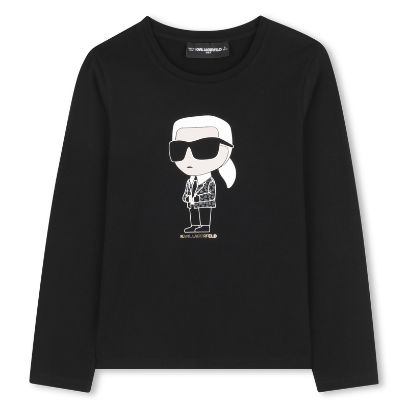 T-shirt met lange mouwen KARL LAGERFELD KIDS 
                        GIRL