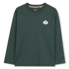 T-shirt met lange mouwen, DONKERGROEN, hi-res