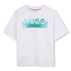T-shirt met korte mouwen, WIT, hi-res