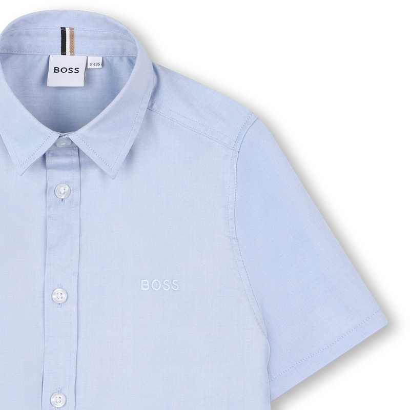 Effen katoenen overhemd BOSS 
                        BOY