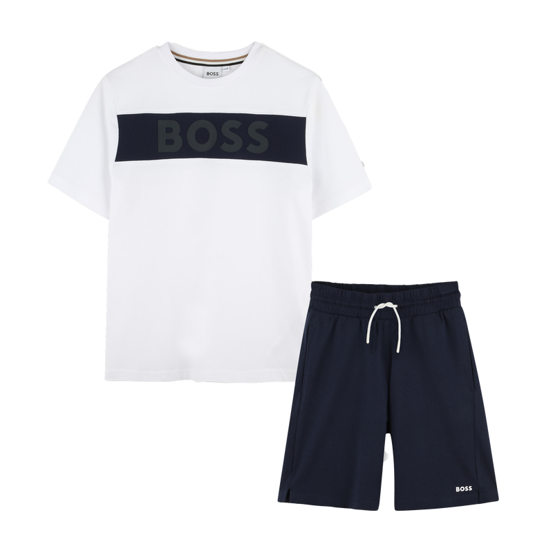 Katoenen T-shirt en short BOSS 
                        BOY