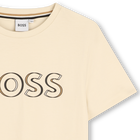Katoenen T-shirt korte mouwen BOSS 
                    BOY