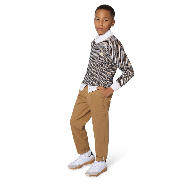 Sneakers van imitatie en canvas BOSS 
                        BOY