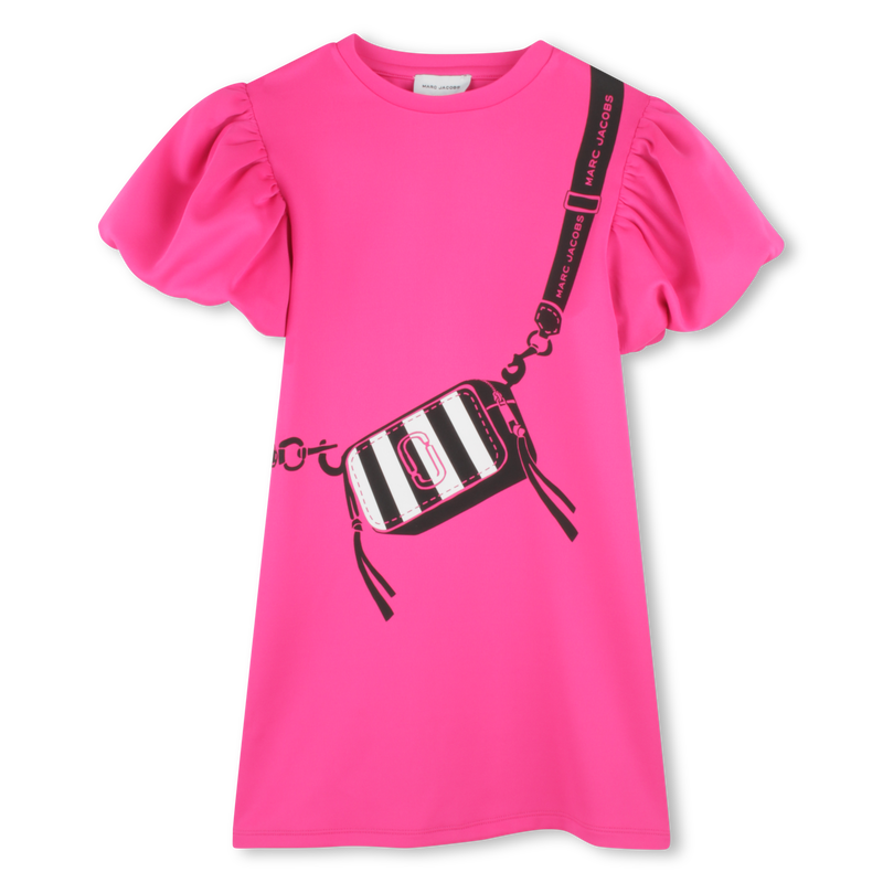 Gevoerde jurk met korte mouwen MARC JACOBS 
                        GIRL