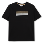 T-shirt met korte mouwen, ZWART, hi-res