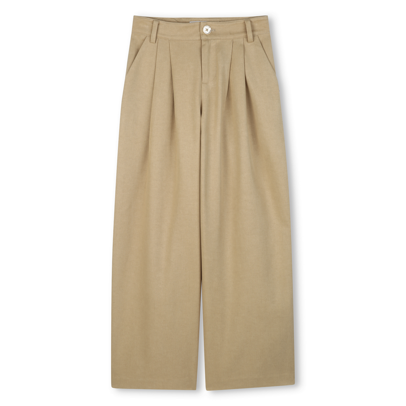 Twill broek met wijde pijpen MICHAEL KORS 
                        GIRL
