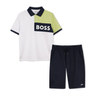 Katoenen polo en short BOSS 
                    BOY