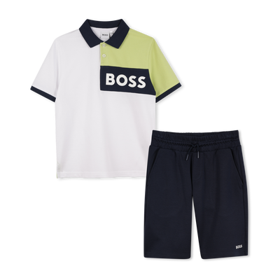 Katoenen polo en short BOSS BOY