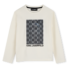 T-shirt met lange mouwen KARL LAGERFELD KIDS 
                    BOY
