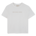 T-shirt met korte mouwen, GEBROKEN WIT, hi-res