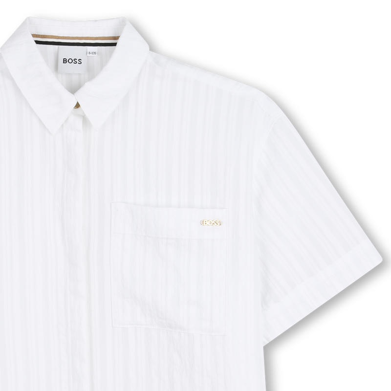 LICHTGEWICHT OVERHEMD MET RELIËF BOSS 
                        GIRL