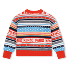 Trui met ingebreide motieven KENZO KIDS 
                    GIRL