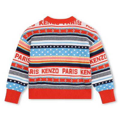 Trui met ingebreide motieven KENZO KIDS GIRL