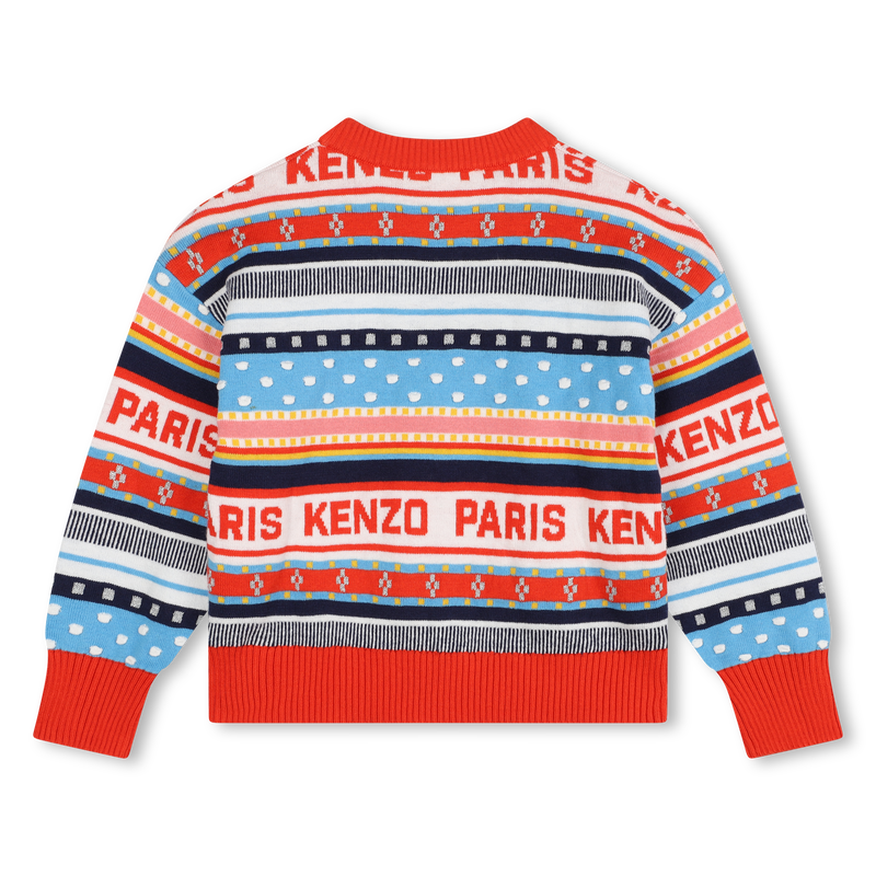 Trui met ingebreide motieven KENZO KIDS 
                        GIRL