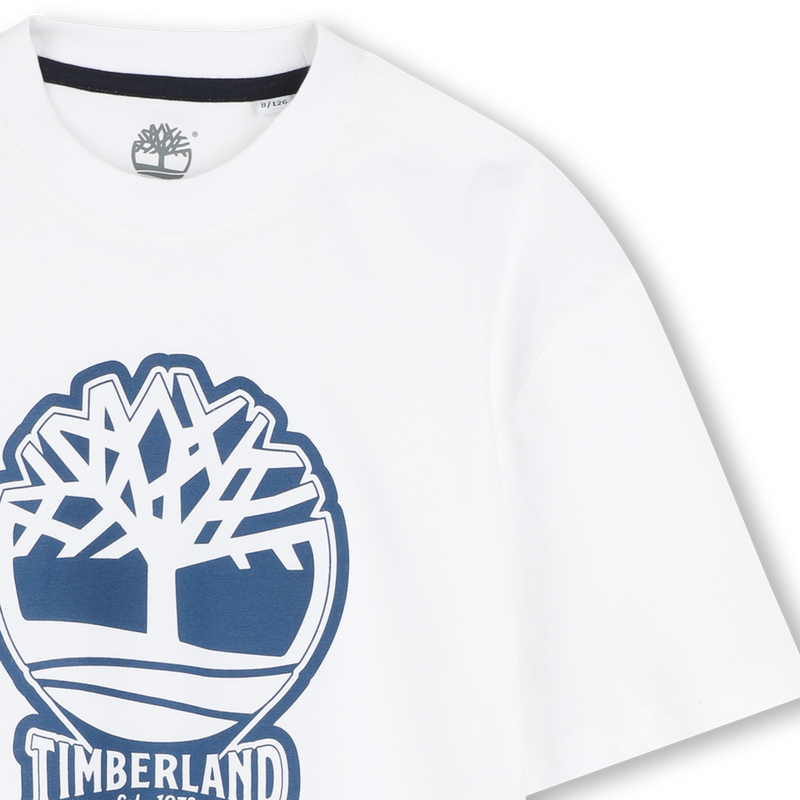Tweekleurig T-shirt met logo TIMBERLAND 
                        BOY