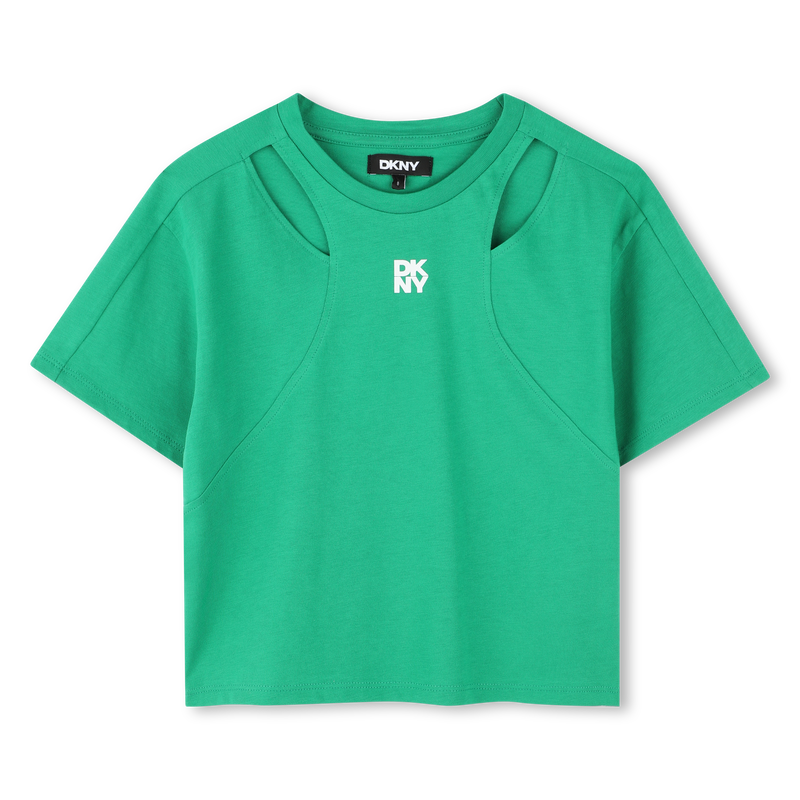 Opengewerkt T-shirt korte mouw DKNY 
                        GIRL