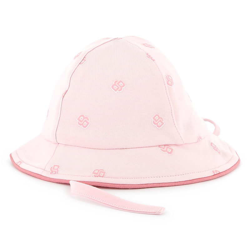 Katoenen hoedje met koordjes BOSS 
                        GIRL