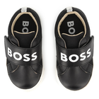 Leren sneakers met klittenband BOSS 
                    BOY