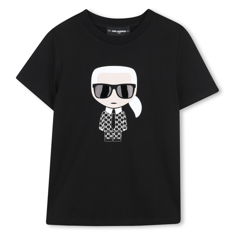 METALLIC PRINT T-SHIRT KARL LAGERFELD KIDS 
                        BOY