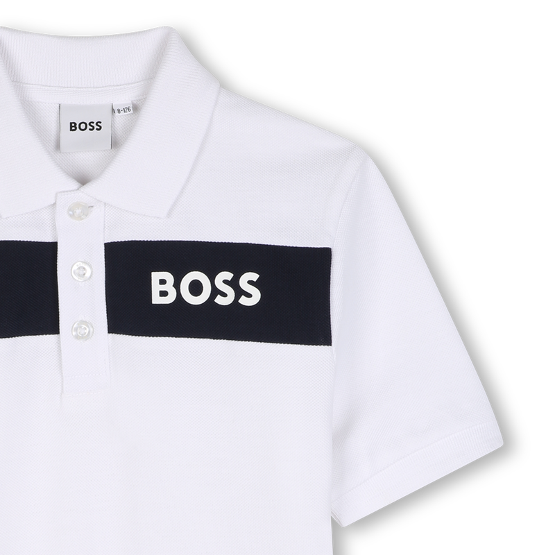 POLOSHIRT MET KORTE MOUWEN BOSS 
                        BOY