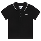 Korte mouwen polo, ZWART, hi-res