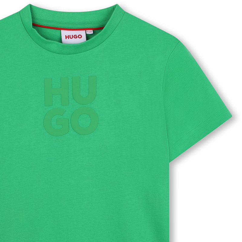 Katoenen T-shirt, korte mouwen HUGO 
                        BOY