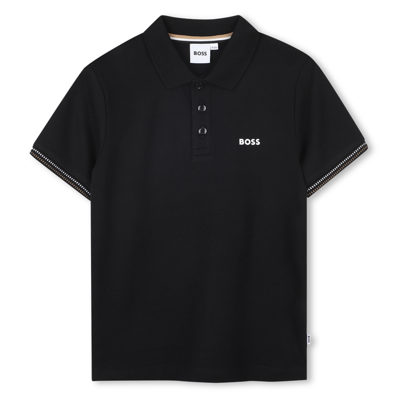 Polo met driekleurige strepen BOSS 
                        BOY