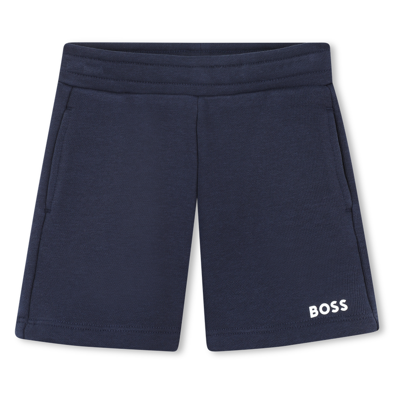 Effen fleece short BOSS 
                        JONGEN