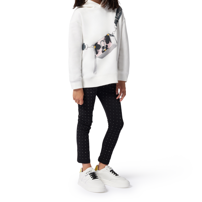 Fleece sweatshirt met capuchon MARC JACOBS 
                        GIRL
