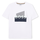 T-shirt met korte mouwen, WIT, hi-res